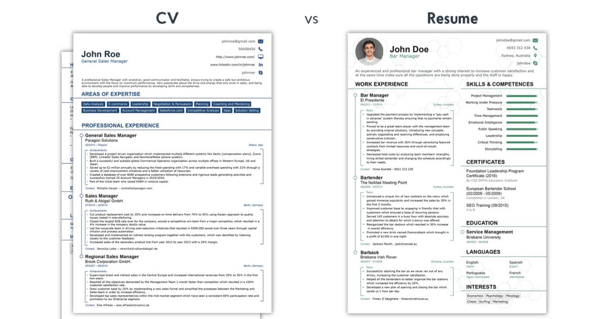 Perbedaan CV (Curriculum Vitae) dan Resume [Lengkap] | Berita | Gamelab